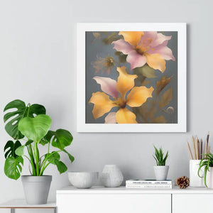 Morning Glory Flower Poster Framed Vertical Wall Art by Dipaliz - Posters Prints & Visual Artwork