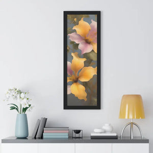 Morning Glory Flower Poster Framed Vertical Wall Art by Dipaliz - Posters Prints & Visual Artwork