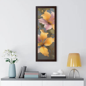 Morning Glory Flower Poster Framed Vertical Wall Art by Dipaliz - Posters Prints & Visual Artwork