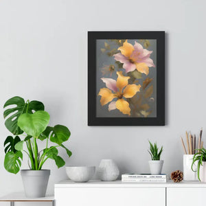 Morning Glory Flower Poster Framed Vertical Wall Art by Dipaliz - Posters Prints & Visual Artwork