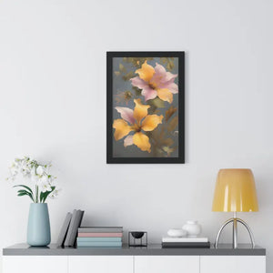 Morning Glory Flower Poster Framed Vertical Wall Art by Dipaliz - Posters Prints & Visual Artwork