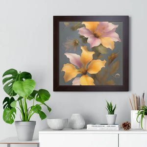 Morning Glory Flower Poster Framed Vertical Wall Art by Dipaliz - Posters Prints & Visual Artwork
