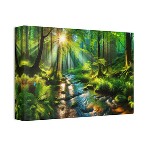Semi Glossy Forest Canvas Print - Nature Wall Art - Dipaliz - 12’’ x 8’’ (horizontal) / 1.5’’ - Posters Prints & Visual