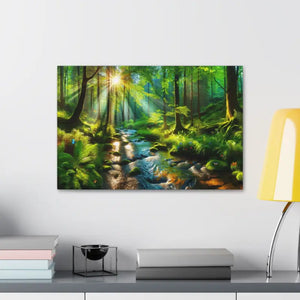 Semi Glossy Forest Canvas Print - Nature Wall Art - Dipaliz - Posters Prints & Visual Artwork