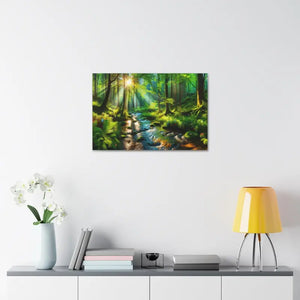 Semi Glossy Forest Canvas Print - Nature Wall Art - Dipaliz - Posters Prints & Visual Artwork