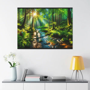 Semi Glossy Forest Canvas Print - Nature Wall Art - Dipaliz - Posters Prints & Visual Artwork