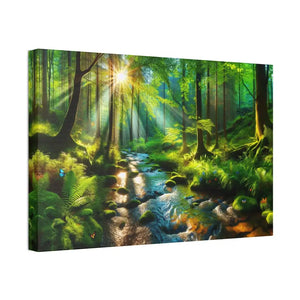 Semi Glossy Forest Canvas Print - Nature Wall Art - Dipaliz - 24″ x 16″ (horizontal) / 1.5’’ - Posters Prints & Visual