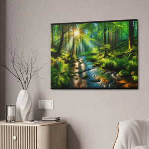 Semi Glossy Forest Canvas Print - Nature Wall Art - Dipaliz - Posters Prints & Visual Artwork