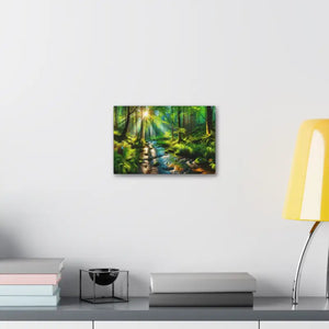 Semi Glossy Forest Canvas Print - Nature Wall Art - Dipaliz - Posters Prints & Visual Artwork