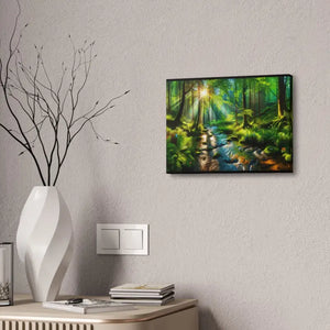 Semi Glossy Forest Canvas Print - Nature Wall Art - Dipaliz - Posters Prints & Visual Artwork