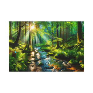 Semi Glossy Forest Canvas Print - Nature Wall Art - Dipaliz - Posters Prints & Visual Artwork