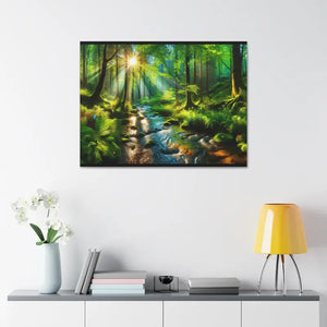 Semi Glossy Forest Canvas Print - Nature Wall Art - Dipaliz - Posters Prints & Visual Artwork