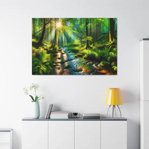 Semi Glossy Forest Canvas Print - Nature Wall Art - Dipaliz - Posters Prints & Visual Artwork