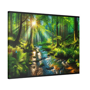 Semi Glossy Forest Canvas Print - Nature Wall Art - Dipaliz - 48’’ x 36’’ (horizontal) / 1.5’’ - Posters Prints &