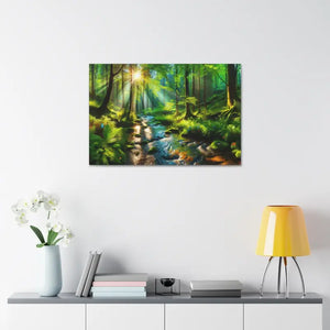 Semi Glossy Forest Canvas Print - Nature Wall Art - Dipaliz - Posters Prints & Visual Artwork