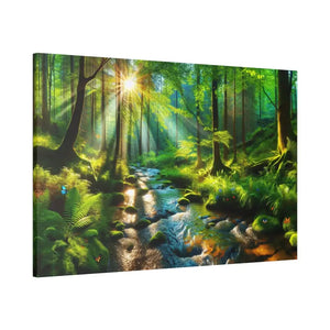 Semi Glossy Forest Canvas Print - Nature Wall Art - Dipaliz - 60’’ x 40’’ (horizontal) / 1.5’’ - Posters Prints &