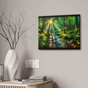 Semi Glossy Forest Canvas Print - Nature Wall Art - Dipaliz - Posters Prints & Visual Artwork