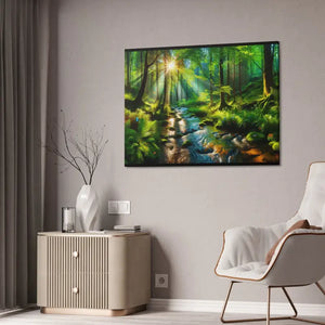 Semi Glossy Forest Canvas Print - Nature Wall Art - Dipaliz - Posters Prints & Visual Artwork