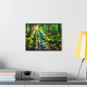 Semi Glossy Forest Canvas Print - Nature Wall Art - Dipaliz - Posters Prints & Visual Artwork