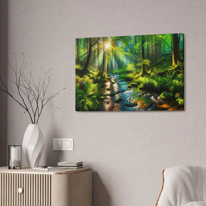 Semi Glossy Forest Canvas Print - Nature Wall Art - Dipaliz - Posters Prints & Visual Artwork