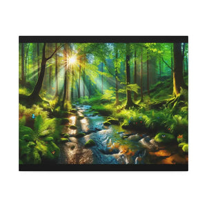 Semi Glossy Forest Canvas Print - Nature Wall Art - Dipaliz - Posters Prints & Visual Artwork