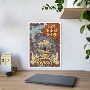 Eat Sleep Surf Poster - Bold Glossy Style - Dipaliz - Posters Prints & Visual Artwork
