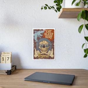 Eat Sleep Surf Poster - Bold Glossy Style - Dipaliz - Posters Prints & Visual Artwork