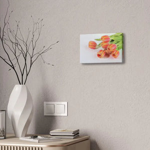 Glowing Tulips Canvas Semi Glossy Finish Wall Art - Dipaliz - Posters Prints & Visual Artwork