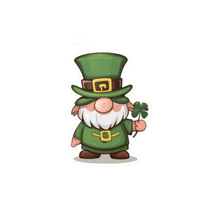 Kiss Cut Vinyl Gnome Decals - St Patricks Day Magic - Dipaliz - 6’’ x 8’’ / Kiss-cut / Satin - Decorative Stickers