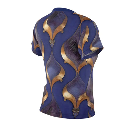 Shine Bright in Navy Blue Abstract Pattern Women’s Tee! - T-shirts