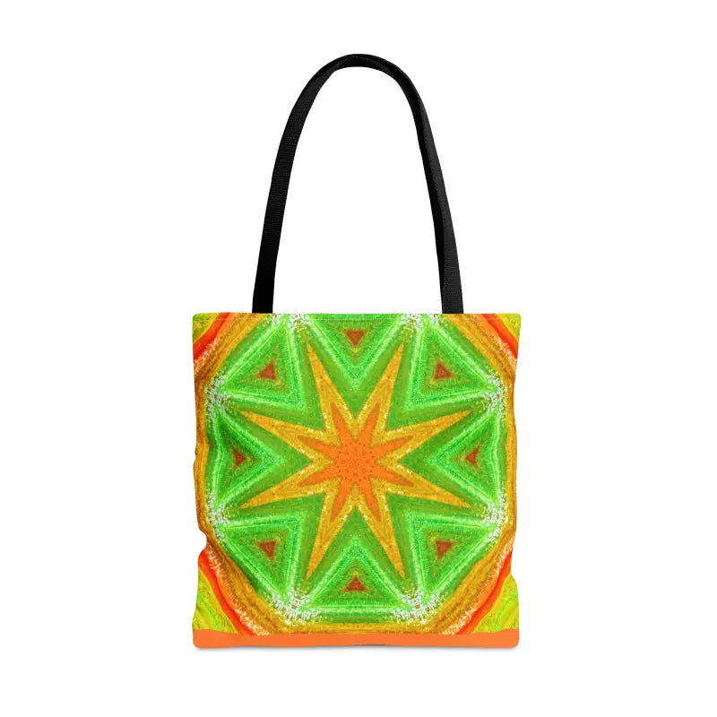 Stand out with the Green Geometrical Bliss Tote Bag - Bags