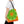 Tote Bag - Green Geometrical Pattern Orange Design - Dipaliz - Bags