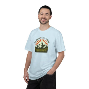Go Green Save Earth Mountain T-shirt, Eco Nature Graphic Tee - T-shirts - m