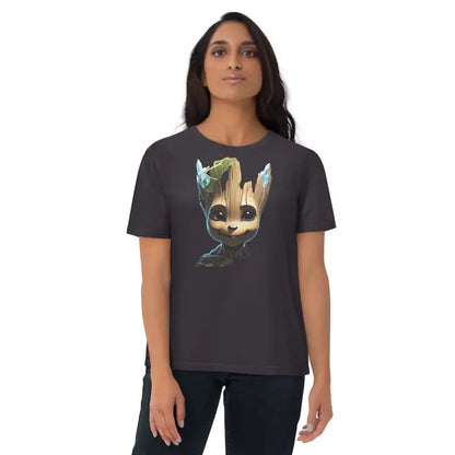 Go Groot with Unisex Organic Cotton T-shirt Magic - Anthracite / s T- Shirts