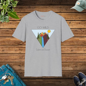 Softstyle Travel Tee Adventure Comfort Go Wild Dipaliz - Sport Grey / s - T-shirts