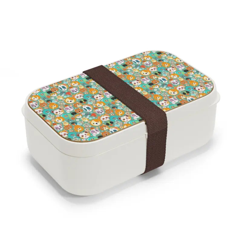 Wild Style Animal-print Bento Box with Wooden Lid - one Size Accessories