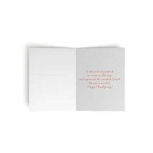 Thanksgiving Greeting Cards - Elegant Fashion Style - Dipaliz - & Note