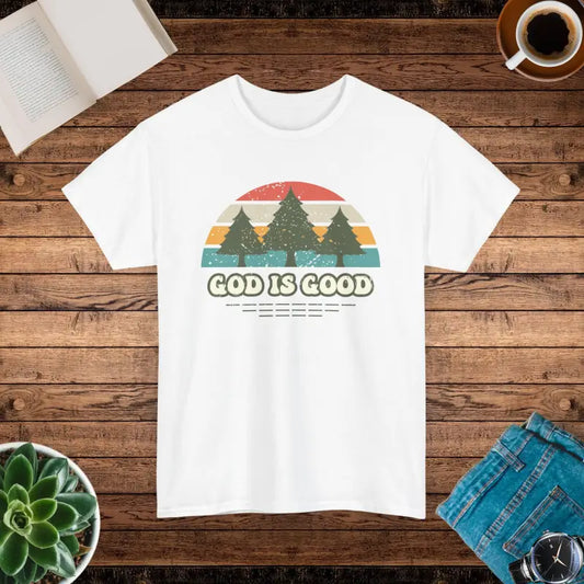 Fashion Trends 2024: God is Good Unisex Cotton Tee - White / s T-shirt