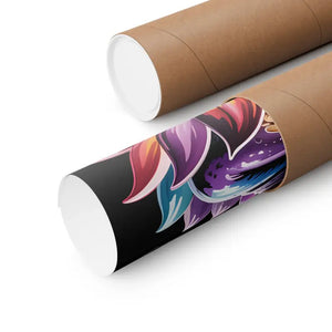 Poster - Lakshmi Lotus - Matte Vertical Spiritual Wall Art - Dipaliz