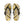 Gold Abstract Flip Flops - Summer Vibes Beach Parties - Dipaliz - m / Black Sole - Slippers