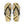 Gold Abstract Flip Flops - Summer Vibes Beach Parties - Dipaliz - l / Black Sole - Slippers