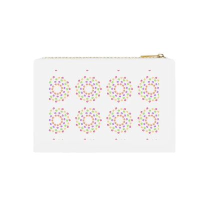 Golden Glam Cosmetic Bag: Chic Vibes & Colorful Style - White / one Size Bags