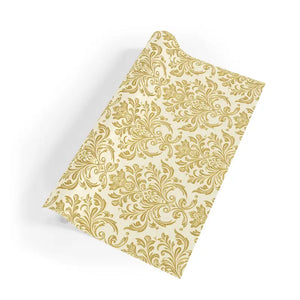Gold Damask Fine Art Wrapping Paper 95gsm Satin Finish - Dipaliz