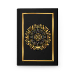 Gold Mandala Hardcover Journal - Sustainable Lined - Dipaliz - Journals