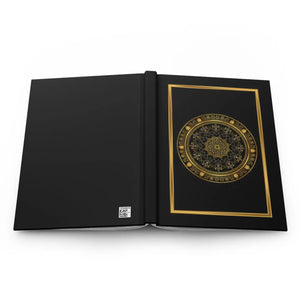 Gold Mandala Hardcover Journal - Sustainable Lined - Dipaliz - Journals