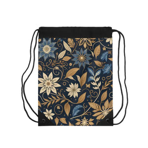 Navy Blue Outdoor Drawstring Bag Bold Versatile Style - Dipaliz - one Size - Backpacks