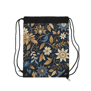 Navy Blue Outdoor Drawstring Bag Bold Versatile Style - Dipaliz - one Size - Backpacks