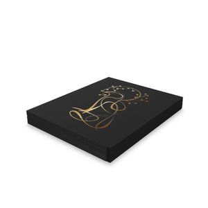 Elegant Golden Bird Blank Greeting Cards - Dipaliz - & Note