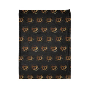 Golden Bitcoin Cryptocurrency Blanket Soft Luxury Cozy - Dipaliz - Blankets