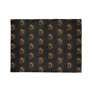 Golden Bitcoin Cryptocurrency Blanket Soft Luxury Cozy - Dipaliz - Blankets